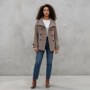 H&M Women's Classic Brown Peacoat